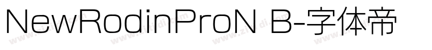 NewRodinProN B字体转换